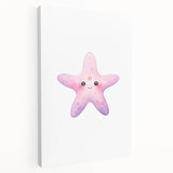 Girls Room Wall Art – Cute Watercolor Starfish Nursery Print