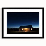 Landscape barn frame in matte black showcasing a rustic design, perfect for home decor. Ideal for displaying artwork or photographs, emphasizing a modern farmhouse aesthetic.
