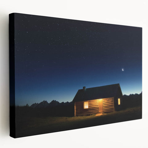 Landscape canvas artwork depicting a rustic barn surrounded by lush greenery, showcasing warm earthy tones and intricate details, ideal for country-themed decor.