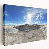 Vibrant landscape canvas artwork depicting majestic canyons in rich earthy tones, showcasing intricate details and textures, perfect for home decor enhancement.