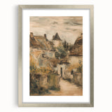 Silver-framed landscape artwork with a white mat, showcasing a scenic view. The frame adds elegance, perfect for home decor in modern settings. Ideal for nature lovers seeking beautiful wall accents.