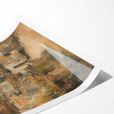 Stunning rolled landscape print showcasing a serene sunset over rolling hills, featuring vibrant colors and intricate details, securely packaged in a protective cardboard tube.