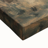 Close-up of a stretched canvas showcasing a vibrant landscape design with rich colors and intricate details, ideal for home decor and artistic enhancement.