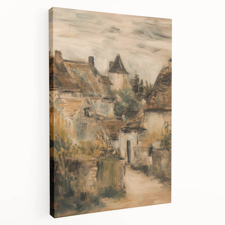 Stretched canvas artwork showcasing a vibrant landscape design with rich colors and intricate details, ideal for home decor and enhancing interior aesthetics.