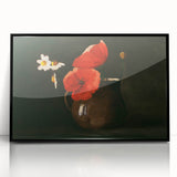 Modern Wall Art Print - Elegant Poppies and Daisies Still Life - Floral Decor