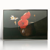 Modern Wall Art Print - Elegant Poppies and Daisies Still Life - Floral Decor