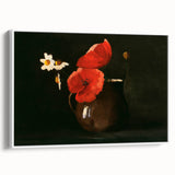 Modern Wall Art Print - Elegant Poppies and Daisies Still Life - Floral Decor
