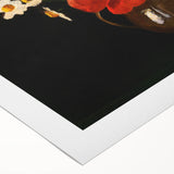 Modern Wall Art Print - Elegant Poppies and Daisies Still Life - Floral Decor