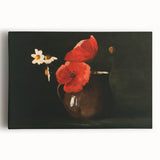 Modern Wall Art Print - Elegant Poppies and Daisies Still Life - Floral Decor