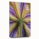 Large abstract floral art in vibrant colors on acrylic glass, ideal for bedroom or dining room decor.