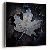 Framed canvas featuring a close-up of green leaves, ideal for adding a natural touch to living room decor.