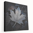 Close-up of green leaves on a large stretched canvas, ideal for kitchen wall art.