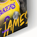 Fiery Passion Pop Art Wall Art – Bold Yellow, Purple, and Black Canvas