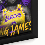 Fiery Passion Pop Art Wall Art – Bold Yellow, Purple, and Black Canvas