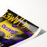 Fiery Passion Pop Art Wall Art – Bold Yellow, Purple, and Black Canvas