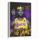 Fiery Passion Pop Art Wall Art – Bold Yellow, Purple, and Black Canvas