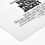 Retro Full Metal Jacket Poster Art - Vintage Military Movie Prints