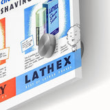 Retro Field-Day Shaving Poster - Vintage Bathroom Wall Art Print