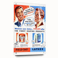 Retro Field-Day Shaving Poster - Vintage Bathroom Wall Art Print