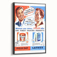 Retro Field-Day Shaving Poster - Vintage Bathroom Wall Art Print