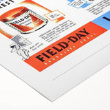 Retro Field-Day Shaving Poster - Vintage Bathroom Wall Art Print