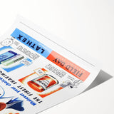 Retro Field-Day Shaving Poster - Vintage Bathroom Wall Art Print