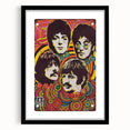 The Beatles Retro Poster Art – Psychedelic Music Wall Decor