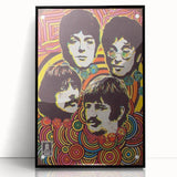 The Beatles Retro Poster Art – Psychedelic Music Wall Decor