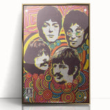 The Beatles Retro Poster Art – Psychedelic Music Wall Decor