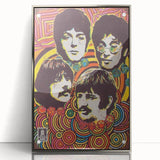 The Beatles Retro Poster Art – Psychedelic Music Wall Decor