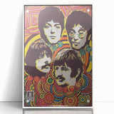 The Beatles Retro Poster Art – Psychedelic Music Wall Decor