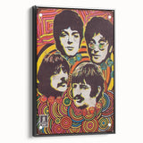The Beatles Retro Poster Art – Psychedelic Music Wall Decor