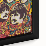 The Beatles Retro Poster Art – Psychedelic Music Wall Decor