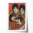 The Beatles Retro Poster Art – Psychedelic Music Wall Decor