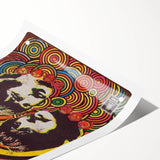 The Beatles Retro Poster Art – Psychedelic Music Wall Decor