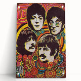 The Beatles Retro Poster Art – Psychedelic Music Wall Decor