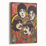 The Beatles Retro Poster Art – Psychedelic Music Wall Decor