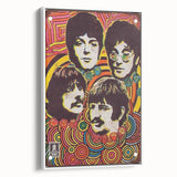 The Beatles Retro Poster Art – Psychedelic Music Wall Decor