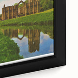 Retro Yorkshire Fountains Abbey Poster – Vintage Travel Print