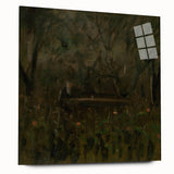 Realism Art Print - In the Garden at the Table by László Mednyánszky