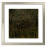 Realism Art Print - In the Garden at the Table by László Mednyánszky