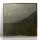 Realism Art Print - In the Garden at the Table by László Mednyánszky