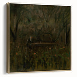 Realism Art Print - In the Garden at the Table by László Mednyánszky