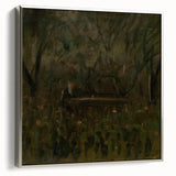 Realism Art Print - In the Garden at the Table by László Mednyánszky