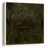 Realism Art Print - In the Garden at the Table by László Mednyánszky