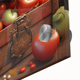 Tomato Treasure Chest Art – Rustic Kitchen Still Life Wall Print