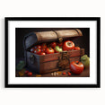 Tomato Treasure Chest Art – Rustic Kitchen Still Life Wall Print