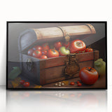 Tomato Treasure Chest Art – Rustic Kitchen Still Life Wall Print