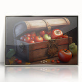 Tomato Treasure Chest Art – Rustic Kitchen Still Life Wall Print