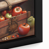 Tomato Treasure Chest Art – Rustic Kitchen Still Life Wall Print